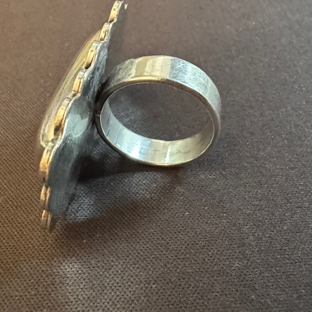Elegant Mexican Silver Statement Ring - image 8